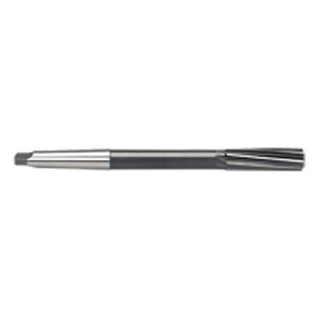 Morse Chucking Reamer, Series 1654, 38 Dia, 7 Overall Length, 1 Taper Shank, 6 Flutes, Spiral Flute, 21855
